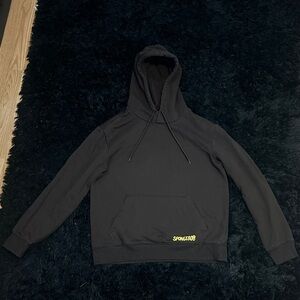 H&M Black Hoodie with Yellow Spongebob Detail